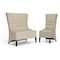 Baxton Studio Vincent Beige Linen Modern Loveseat Bench And Chair Set 78-4162-4163 - alternate 1